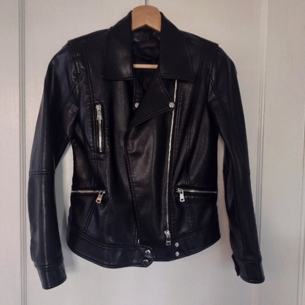 NWOT Faux Leather Moto Jacket